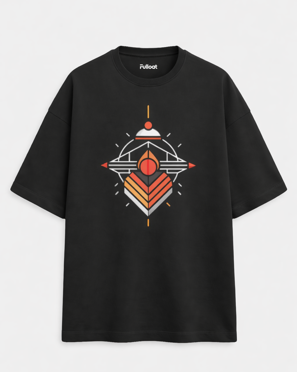 Geometric Design Oversized T-Shirt