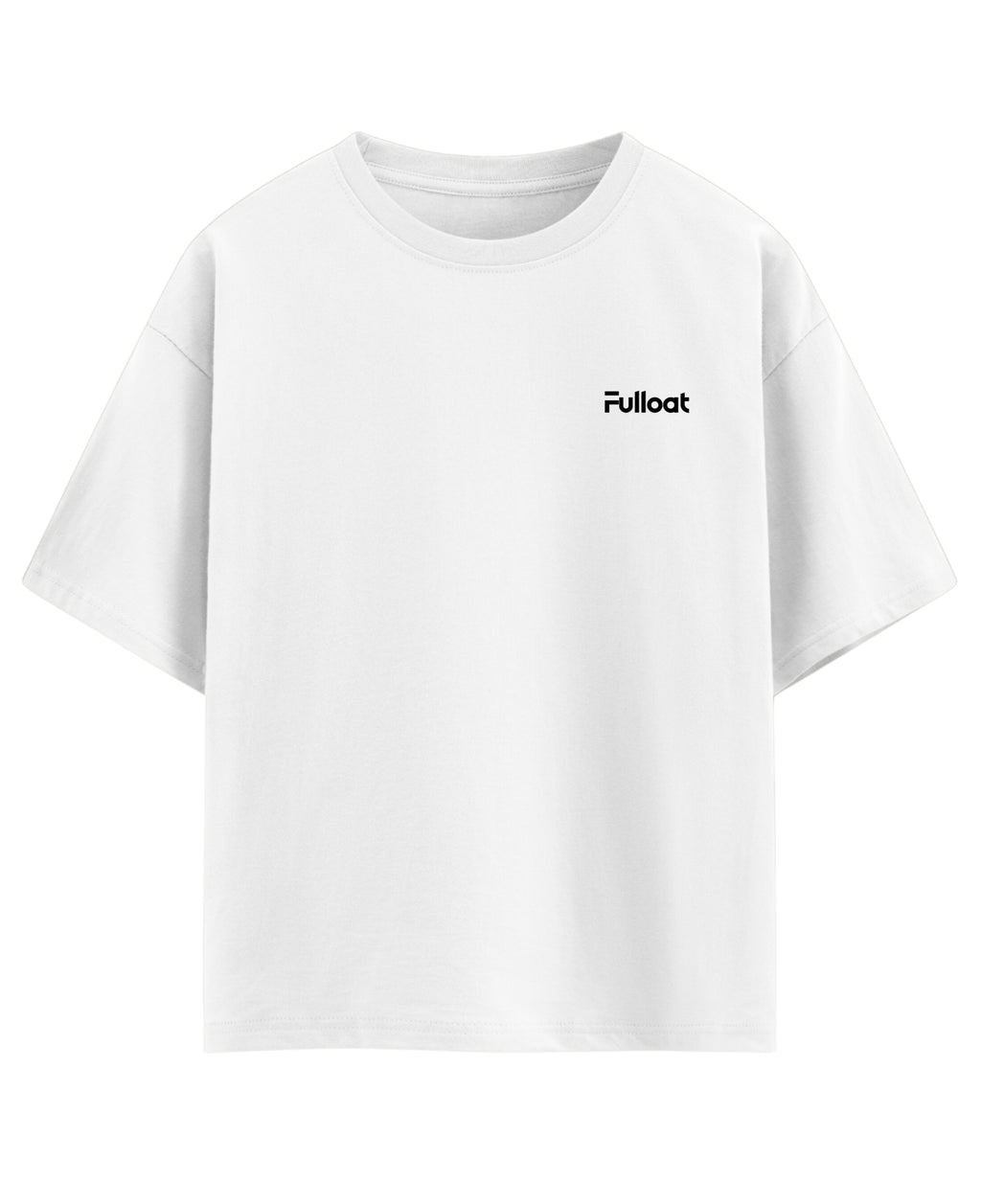 White t-shirt with 'Fullboat' logo on a white background