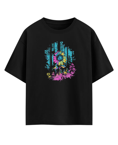 Black Oversized T-shirt Front Design