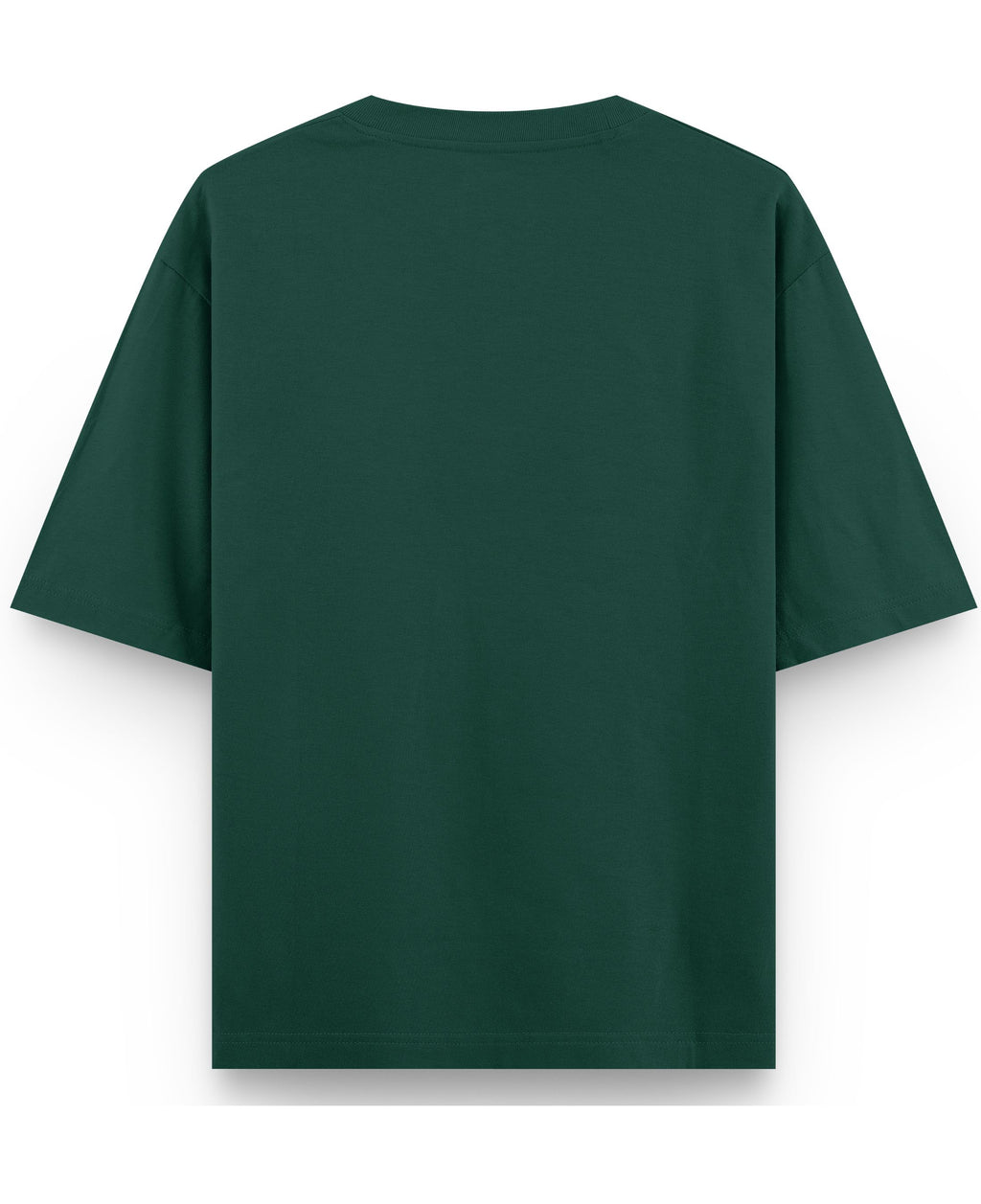 Bottle Green Oversized T-Shirt Back Design