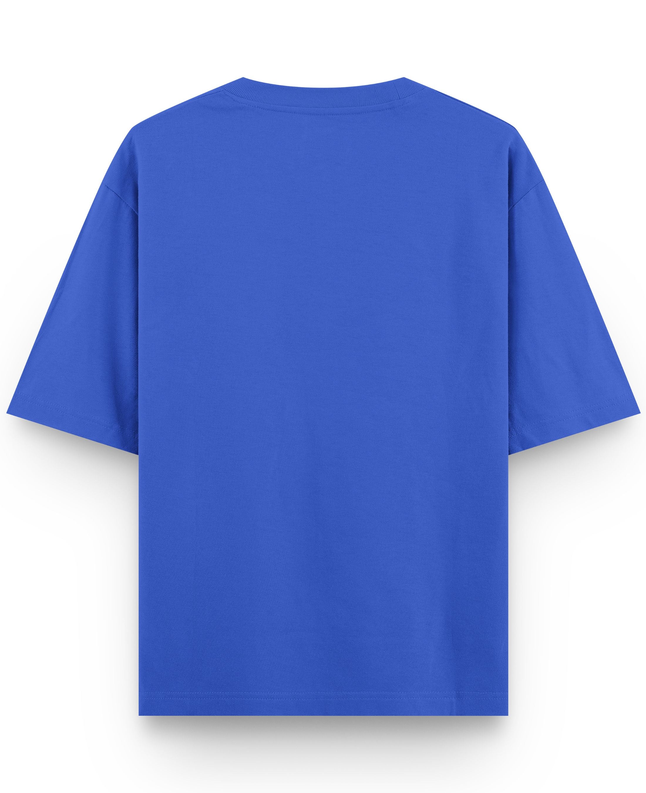 Royal Blue Oversized T-Shirt Back Design