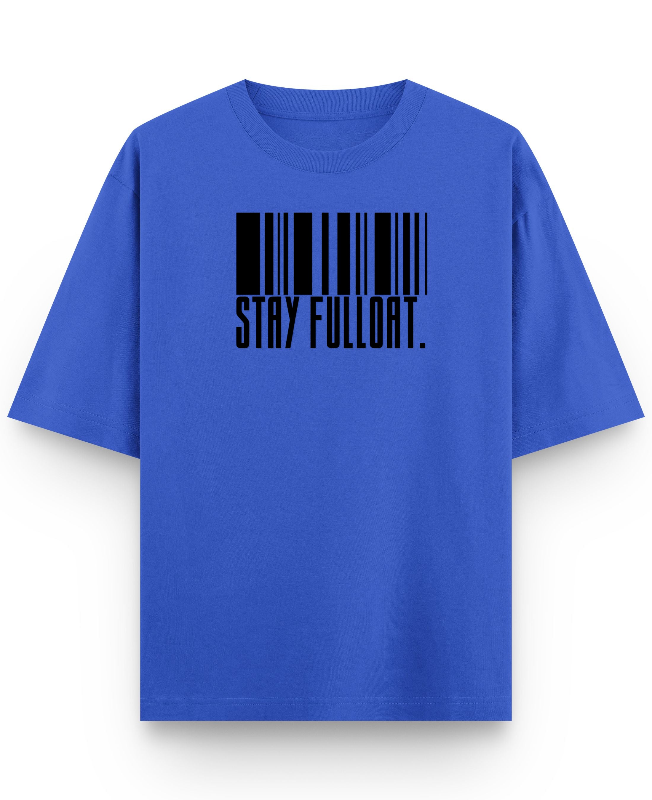 Royal Blue Oversized T-Shirt Front Design