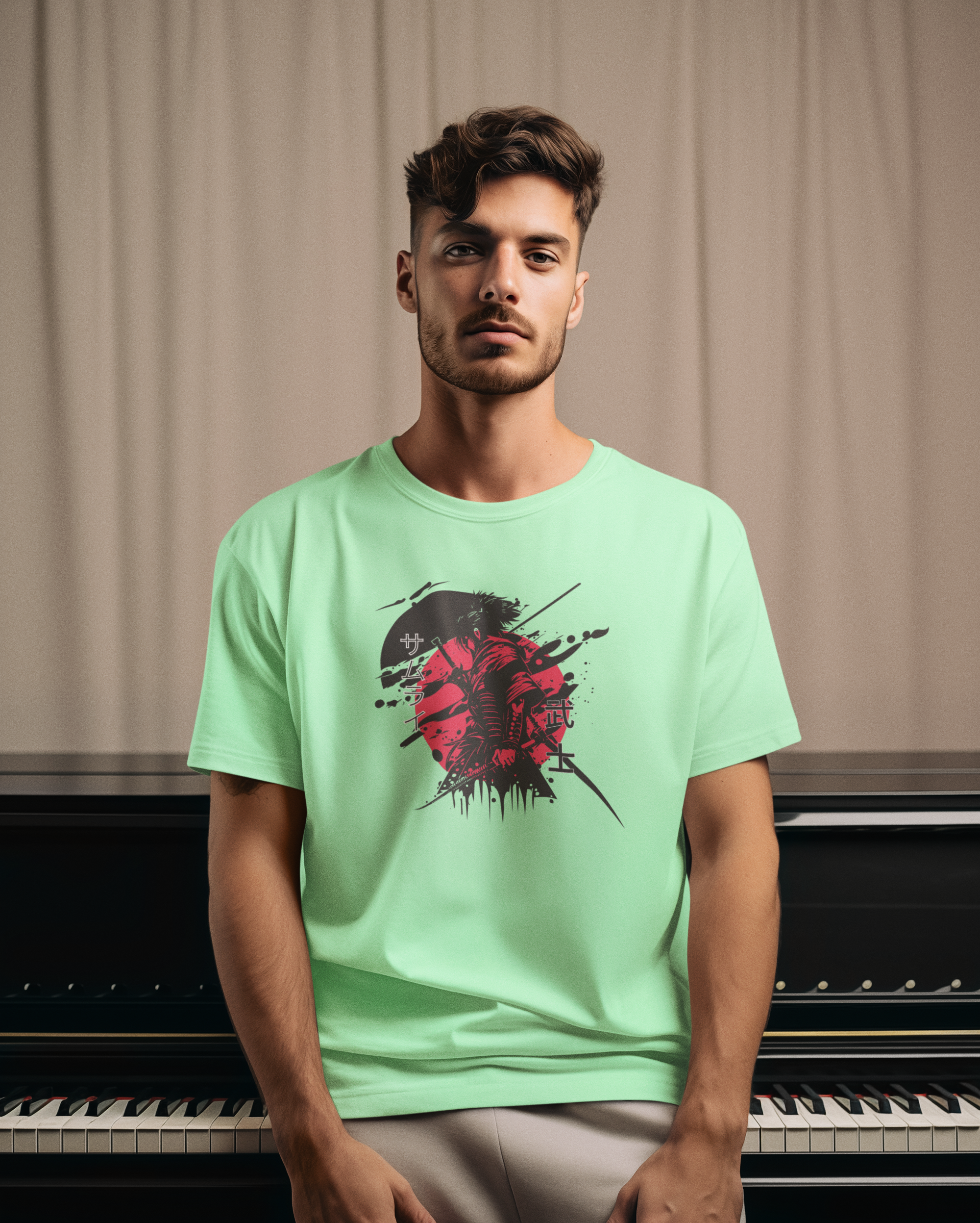 Red & Black Samurai T-shirt