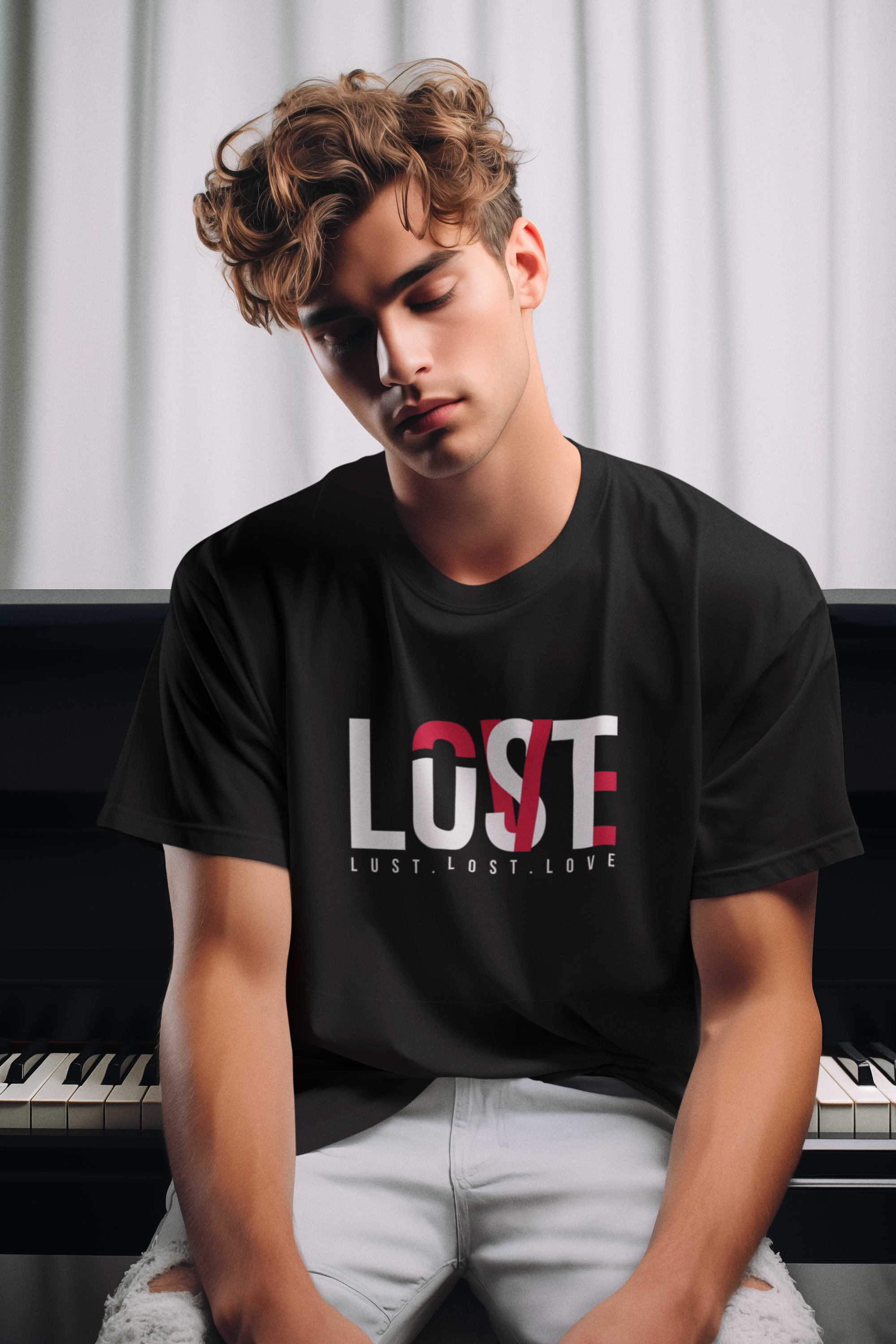 Love Lust Lost Typo T-Shirt