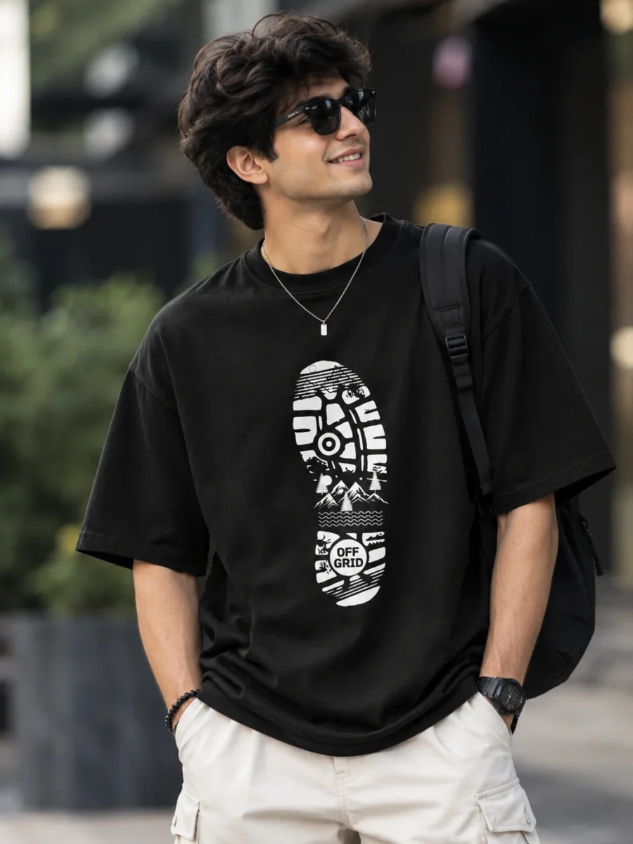 Off Grid Urban Portrait Oversized T-Shirt